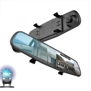 Espejo retrovisor con cámara frontal y de reversa